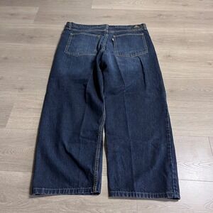 VTG Y2K Silvertab Levi's Mens Low Loose Fit Baggy Dark Wash Denim Jeans W38 L32
